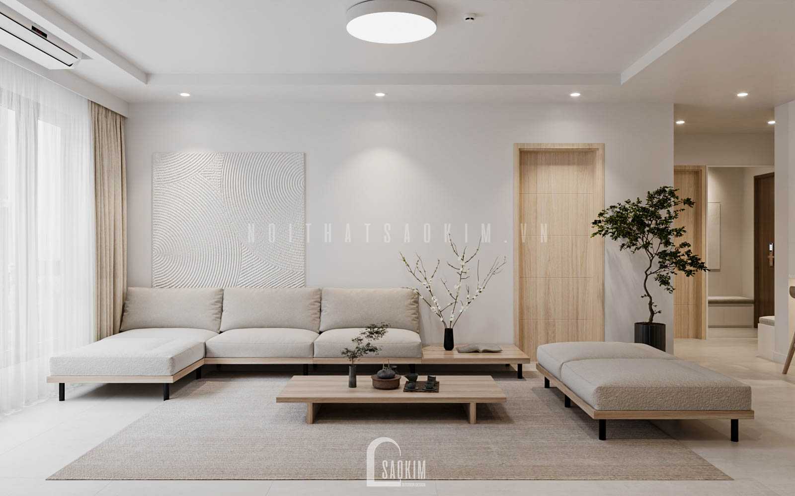 Thiết Kế Nội Thất Căn Hộ Chung Cư La Casta Hà Đông Thiết Kế Mới Phong Cách Japandi